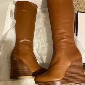 Nine West tall wedge boots